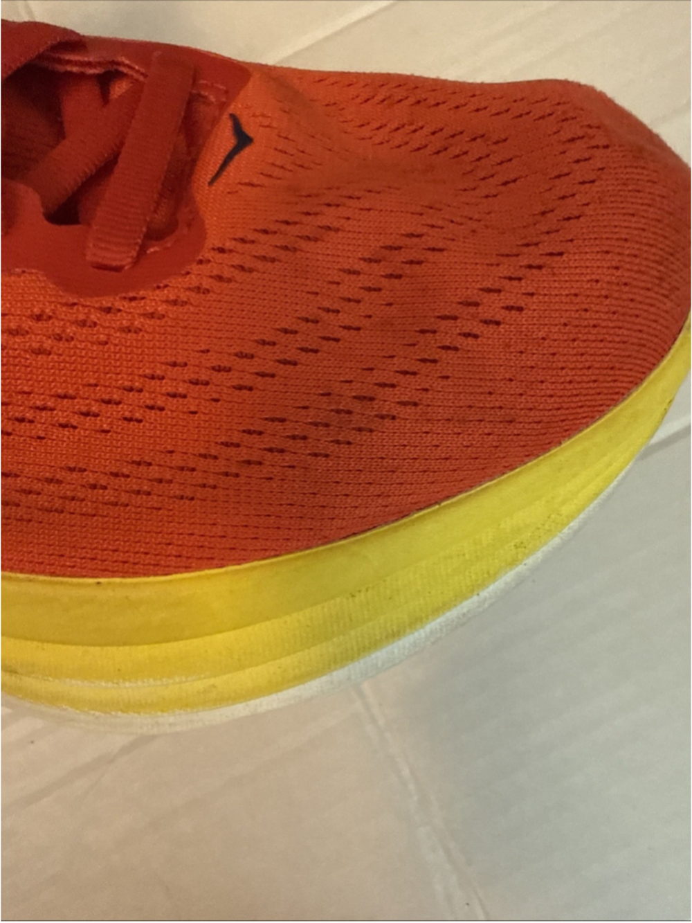 Hoka Bondi 8 Men’s US Size 8.5D Red/yellow Running Shoes Sneakers - Picture 8 of 8
